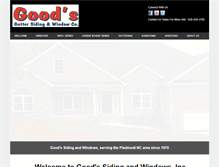 Tablet Screenshot of goodsidingnc.com